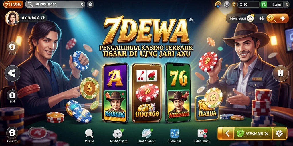 Tampilan gameplay seru 7DEWA dengan variasi permainan Kasino.