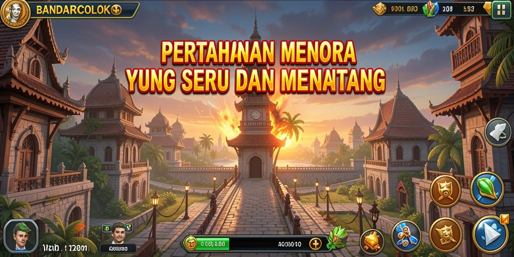 Tampilan gameplay <strong>BANDARCOLOK</strong> yang dinamis dan strategis dalam Tower Defense.