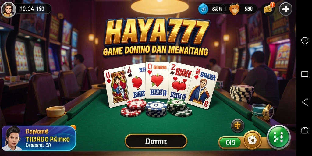 Tampilan permainan Domino yang seru dan menarik di HAYA777.