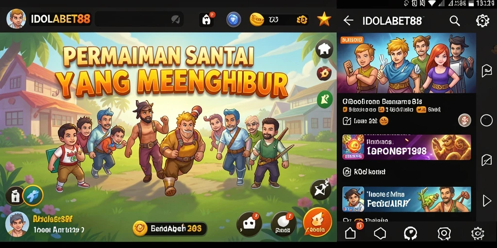 Screenshot utama IDOLABET88 menampilkan gameplay yang menyenangkan dan interaktif.