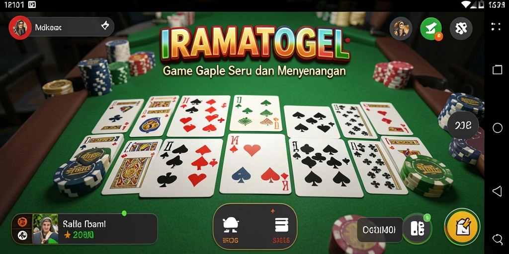 Tampilan gameplay Gaple yang menarik di IRAMATOGEL.