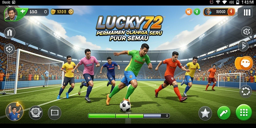 Tampilan menegangkan dari gameplay LUCKY72 yang seru.