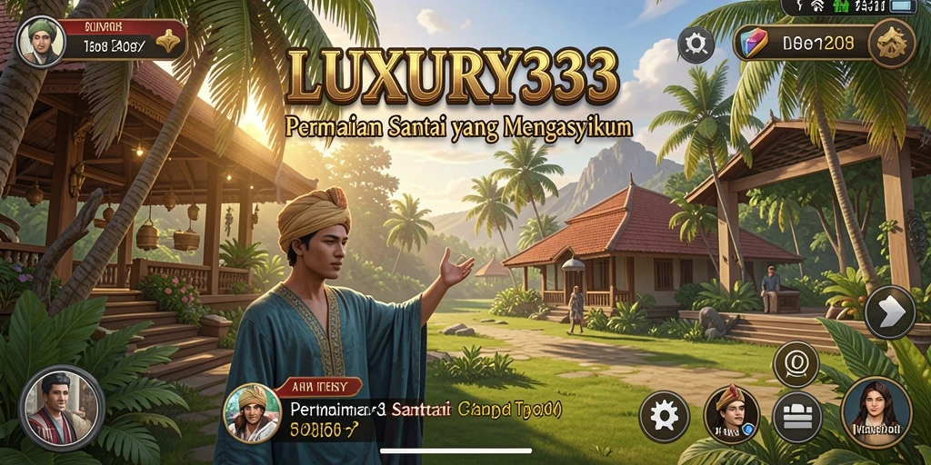 Screenshot gameplay LUXURY333 yang menggambarkan keseruan permainan Casual.