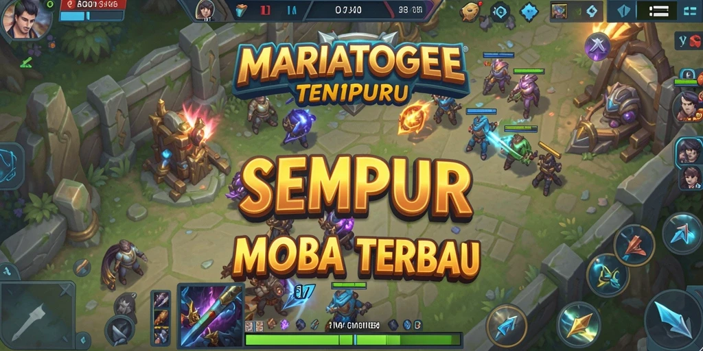 Tangkapan layar dari gameplay MOBA yang seru di MARIATOGEL.