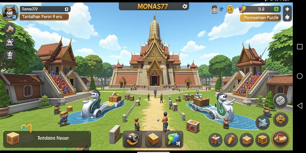 Gameplay puzzle yang menarik dan menantang di MONAS77.