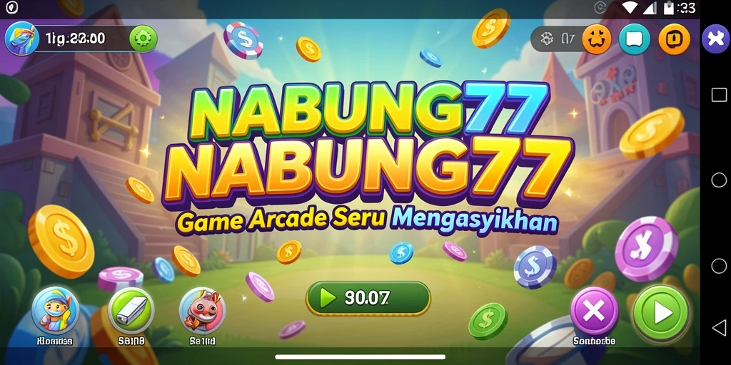 Tampilan gameplay menarik dan seru di NABUNG77.