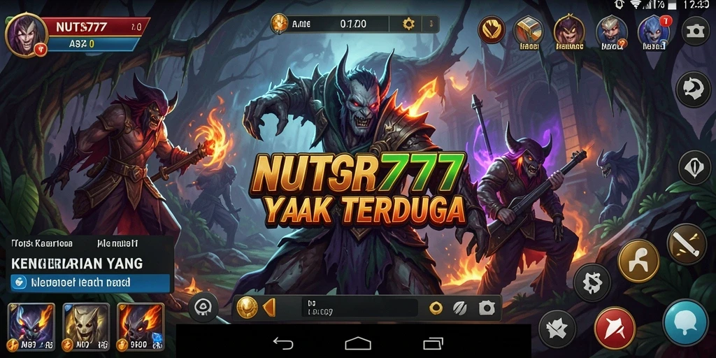 Screenshot gameplay NUTS777 menampilkan momen mencekam di lorong gelap.