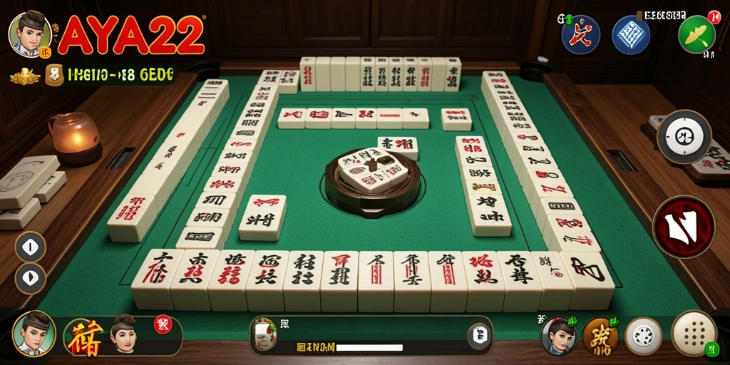 Tampilan gameplay RAYA22 yang seru dalam suasana Mahjong