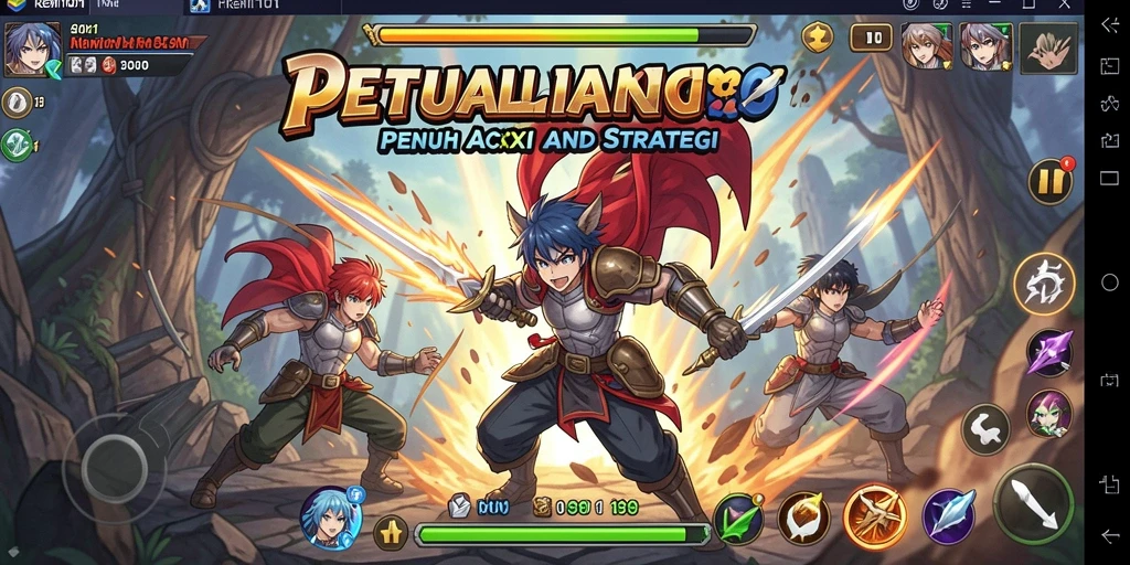 Tampilan gameplay menarik dari REMI101 dengan karakter Anime yang memukau.