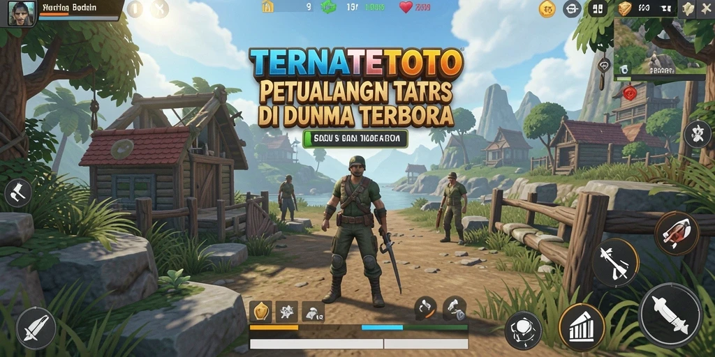 Screenshot menampilkan pemain menjelajahi dunia luas TERNATETOTO.