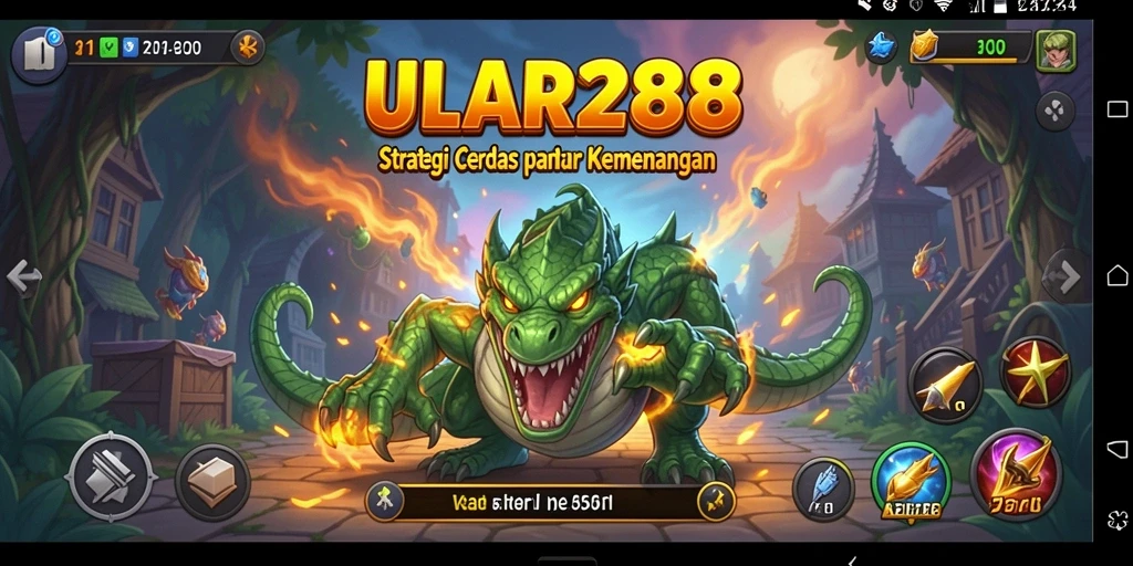 Tampilan gameplay ULAR288 menunjukkan strategi yang menegangkan.
