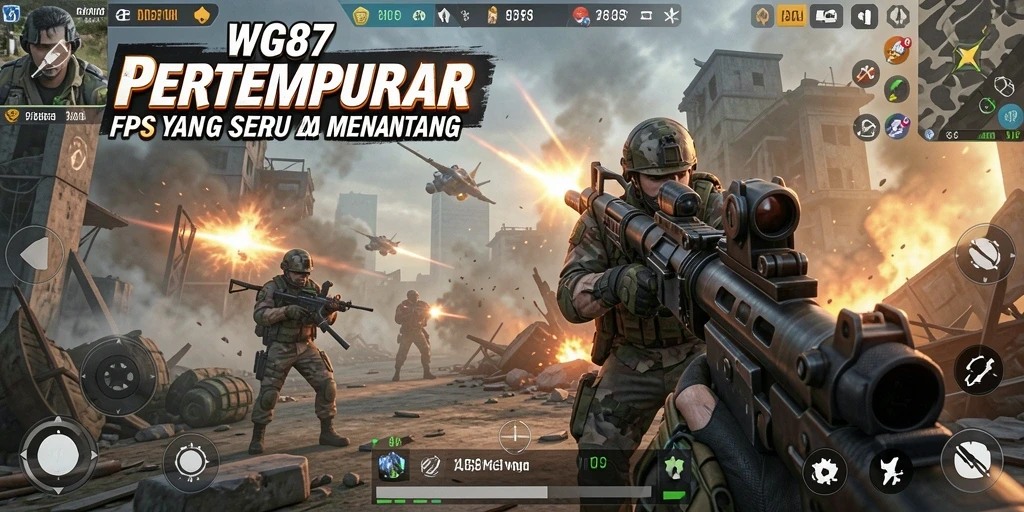 Gameplay intens WG87 dengan pertempuran yang mendebarkan.
